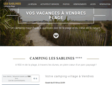 Tablet Screenshot of camping-vendres.com